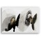 Americanflat Canvas Wall Art in Black, Grey and Gold Ink Style - Gallery Wrap - Abstract Wall Art